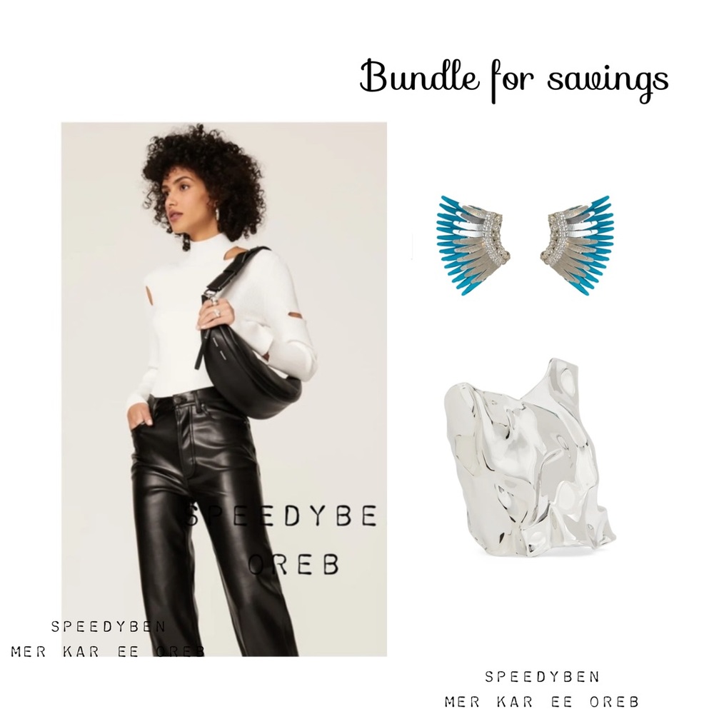 Mignonne Gavigan Mini Madeline Earrings Aqua Silver NWT - Picture 10 of 14